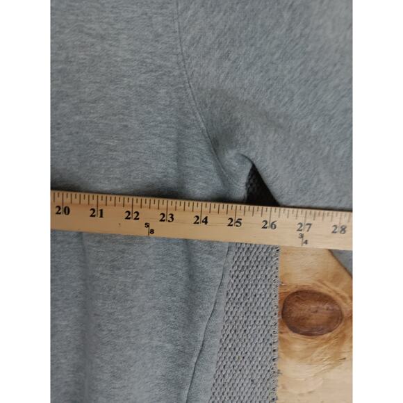 Tommy Hilfiger Hoodie Mens XL Gray Spell Out Zip Drawstring Street Casual Y2K - Picture 11 of 14
